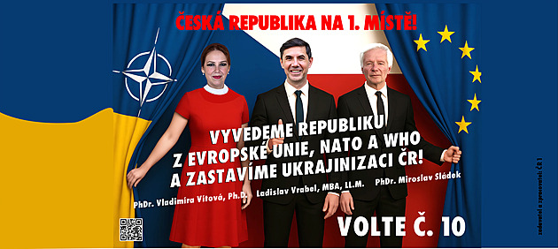 Hnutí Česká republika na 1. místě! chce vystoupit  z EU či NATO, stojí za ním Vrabel