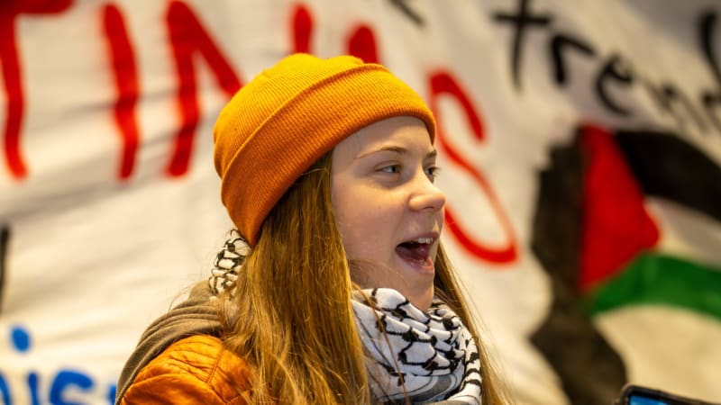 Mučili mě, řekla o pobytu v izraelské věznici Thunbergová. Židovský stát obvinění odmítá