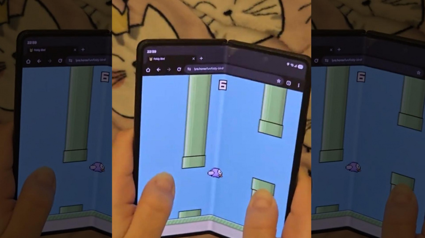 Nový Flappy Bird prověří odolnost vaší skládačky. Ovládáte ho pomocí ohýbání pantu