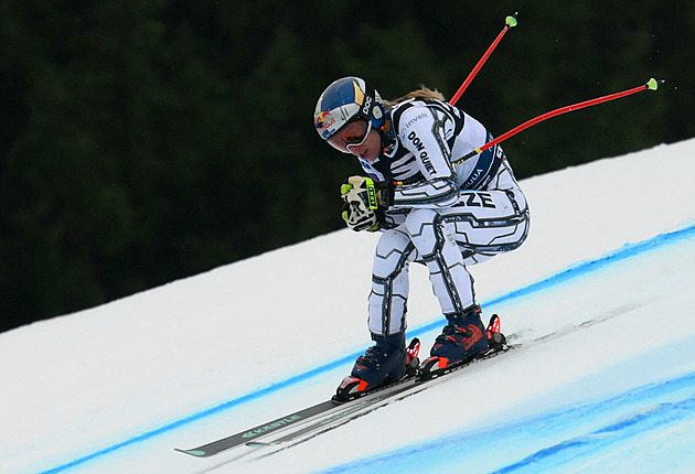 Mlha, sníh, tři pády včetně Vonnové. Sjezd v Crans Montaně je zrušený