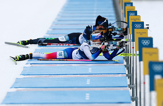 Biatlon na ZOH ONLINE: Vytrvalostní závod, Voborníková poslední ranou míjí