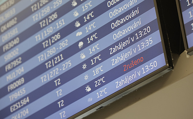 Pražské letiště hlásí kvůli Íránu pět zrušených letů, mířily do Tel Avivu i Dubaje