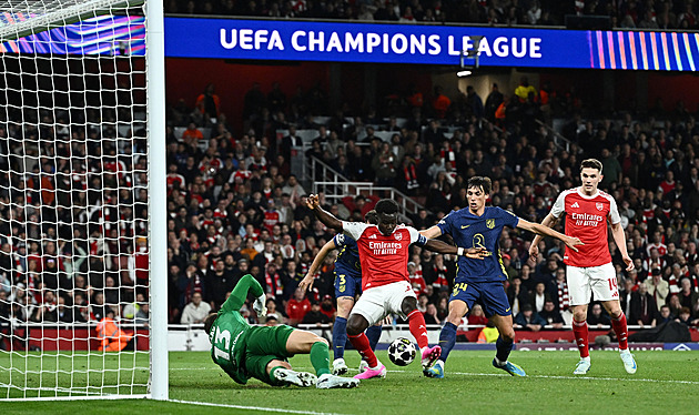 ONLINE: Arsenal - Atlético 1:0, domácí se v semifinále LM ujímají vedení. Střílí Saka