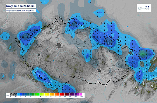 Do Česka se vrátí déšť s bouřkami a mráz. A také bude sněžit